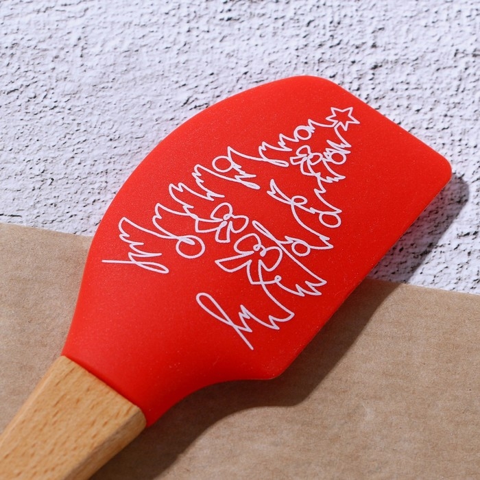 Новый год. Лопатка силиконовая &laquo;Елочка&raquo;, 26 х 5 см