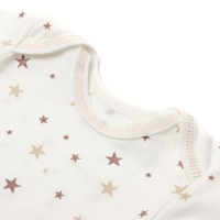 Боди детское с длинным рукавом, цвет белый/звезды, рост 68