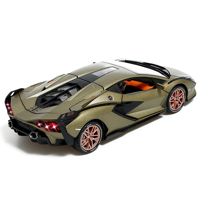 Машина металлическая, 1:24, инерционная, открываются двери, капот, багажник, цвет хаки Машина металлическая, 1:24, инерционная, открываются двери, капот, багажник, цвет хаки