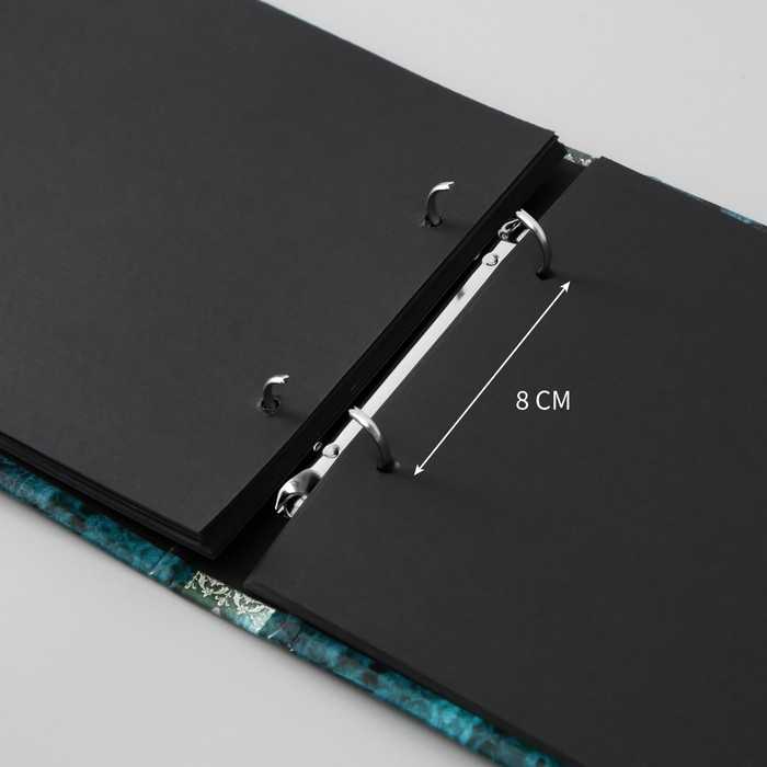 Фотоальбом 25 листов (уголки+кольца) "Классика под мрамор"  27х19 см