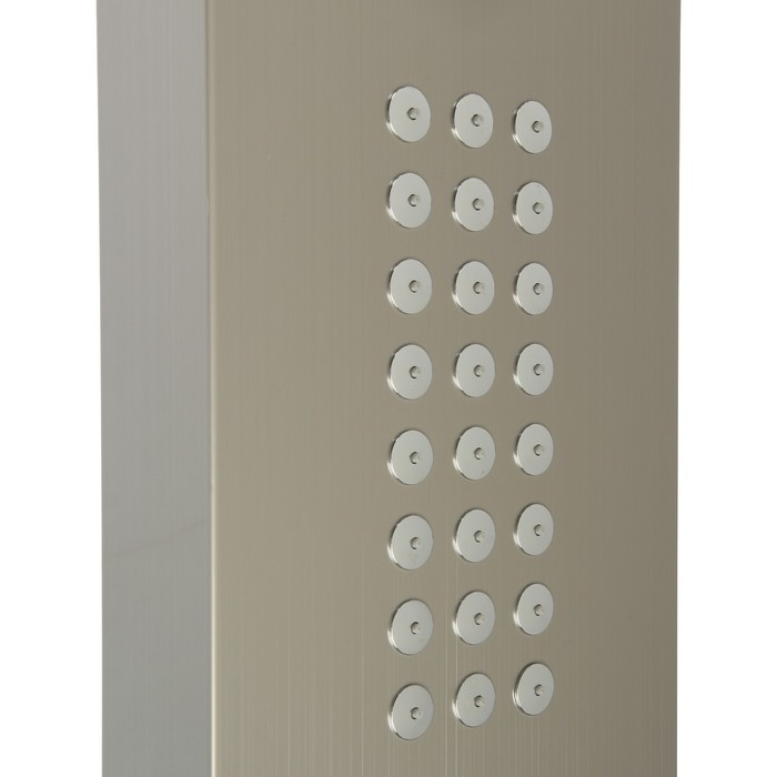 Душевая панель ZEIN S-13, 3-х функциональная, нержавеющая сталь, сатин