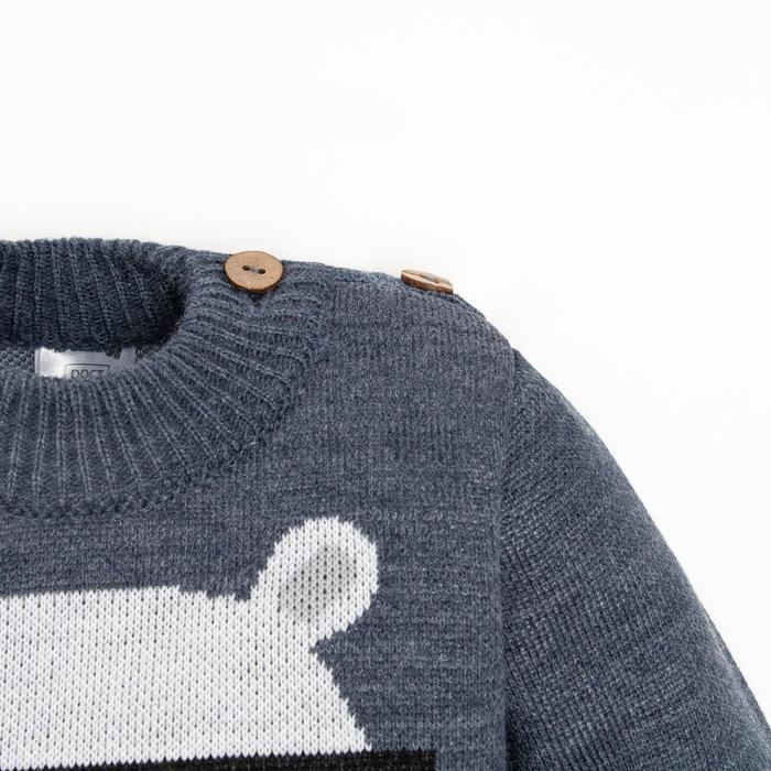 Костюм вязаный Крошка Я "Ice Baby" рост 86-92 см