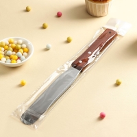 Кондитерская лопатка - палетка, прямая, 27 см, рабочая часть 15 см, цвет коричневый Кондитерская лопатка - палетка, прямая, 27 см, рабочая часть 15 см, цвет коричневый