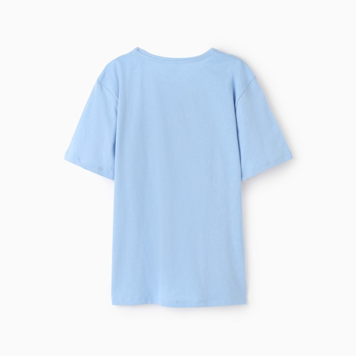 Футболка мужская "CALIFORNIA", цвет серо-голубой, размер 48