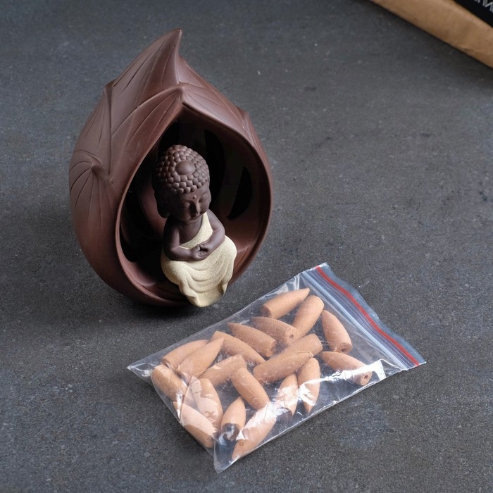 Подставка для благовоний Подставка для благовоний "Будда" 18х12см, с подсветкой, батарейки LR44