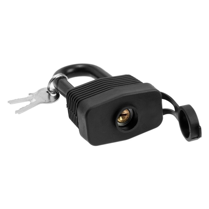 Замок навесной LOCKLAND, 50 мм, влагозащищенный, длинная дужка, 2 ключа, цвет черный Замок навесной LOCKLAND, 50 мм, влагозащищенный, длинная дужка, 2 ключа, цвет черный