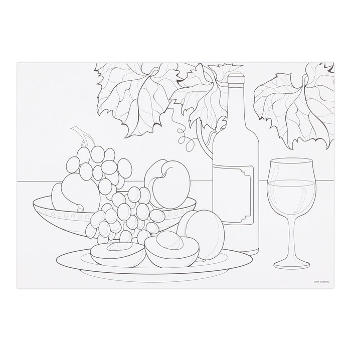 Раскраска акварелью с красками &laquo;Акварельные сюжеты&raquo;, А4