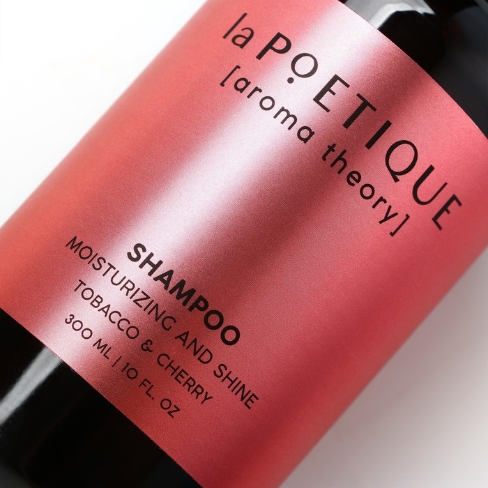 Шампунь для волос, увлажнение и блеск, 300 мл, аромат табака и вишни, LA POETIQUE Шампунь для волос, увлажнение и блеск, 300 мл, аромат табака и вишни, LA POETIQUE