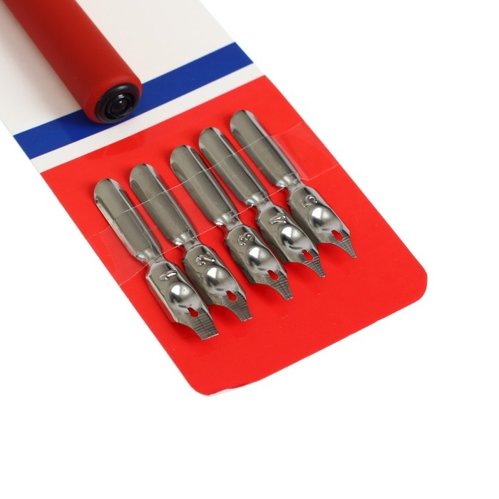 Набор перьев, 5 штук, с держателем Набор перьев, 5 штук, с держателем