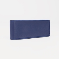 Футляр для очков на кнопке, длина 16 см, цвет синий Футляр для очков на кнопке, длина 16 см, цвет синий