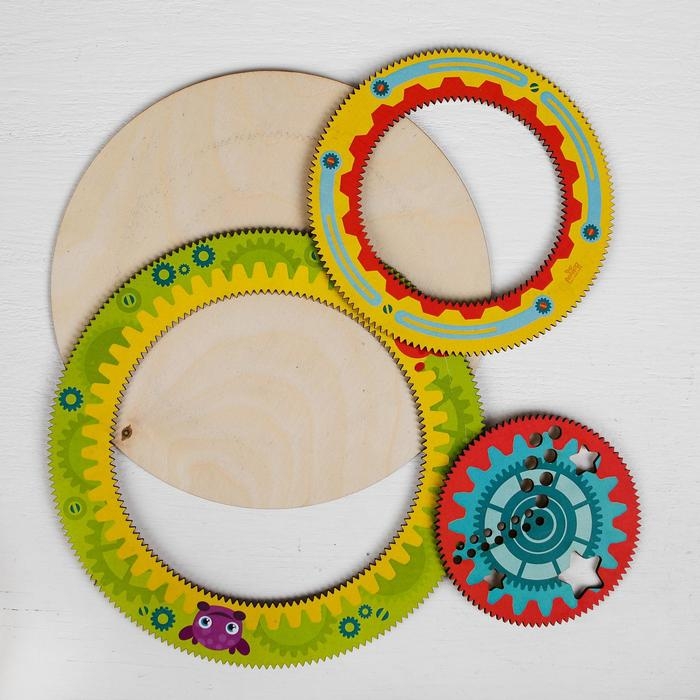 Головоломка - спирограф «Забавные шестерёнки» Головоломка - спирограф «Забавные шестерёнки»