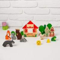 Конструктор &laquo;Первые сказки: Колобок, Курочка Ряба, Теремок&raquo;, 30 элементов