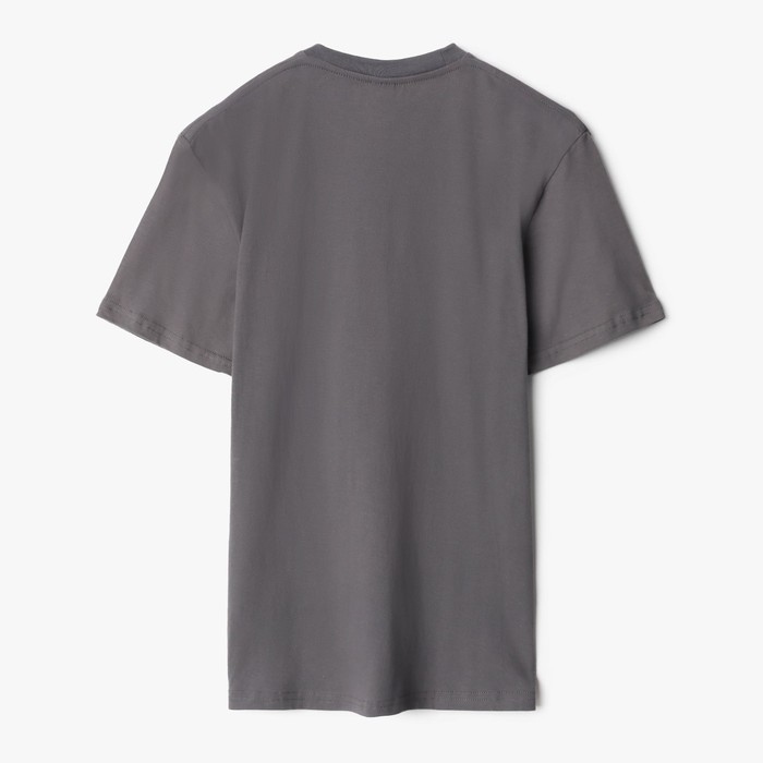 Футболка мужская "Explore more" цвет тёмно-серый, размер 48