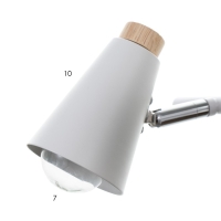 Спот "Конус" 2х40Вт Е27 белый 30х12х16 см Спот "Конус" 2х40Вт Е27 белый 30х12х16 см