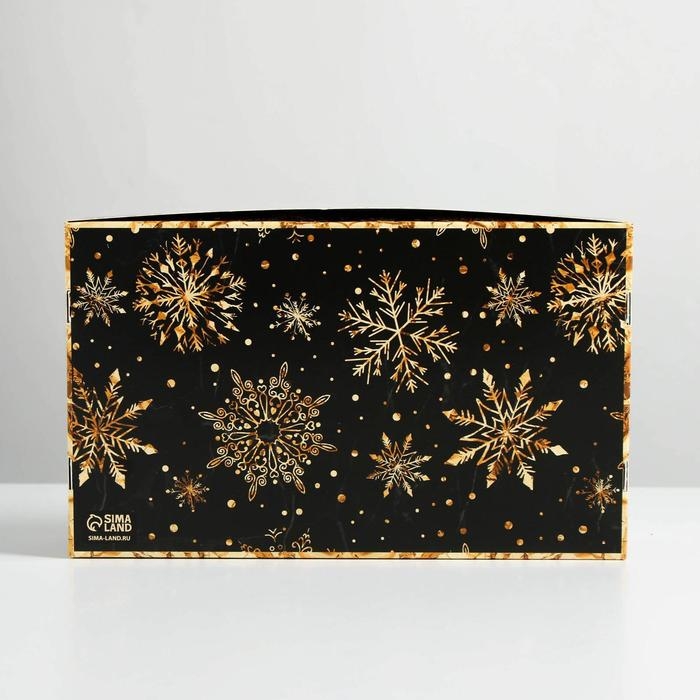 Коробка для эклеров с вкладышами «Пусть сбудутся желания», 25,2 х 15 х 7 см, Новый год Коробка для эклеров с вкладышами «Пусть сбудутся желания», 25,2 х 15 х 7 см, Новый год