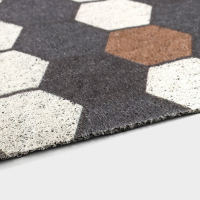 Коврик придверный грязезащитный Доляна &laquo;Соты&raquo;, вырезной, 60&times;90 см