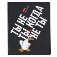 Тетрадь 48 листов в клетку "Гусь умный", обложка мелованный картон, выборочный лак, скругленные углы, 5В МИКС Тетрадь 48 листов в клетку "Гусь умный", обложка мелованный картон, выборочный лак, скругленные углы, 5В МИКС