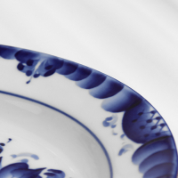 Тарелка &laquo;Цветы&raquo;, плоская, D=24 см, H=2 см, гжель