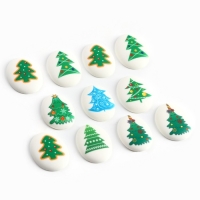 Новый год! Посыпка медальоны сахарная с картинкой микс: «Ёлочки», для декора капкейков, торта, напитков, 20 гр Новый год! Посыпка медальоны сахарная с картинкой микс: «Ёлочки», для декора капкейков, торта, напитков, 20 гр