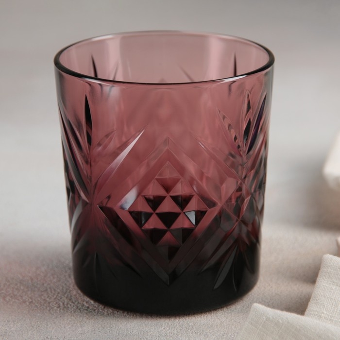 Стакан низкий стеклянный &laquo;Зальцбург&raquo;, 300 мл, цвет лилак