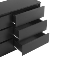Комод с 6 ящиками Мадера, 1200х420х775, Черный