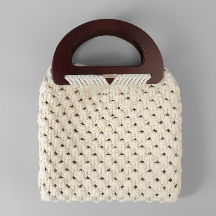 Ручки для сумки деревянные, 10 &times; 17 см, 2 шт, цвет тёмно-коричневый