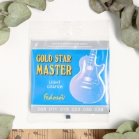 Струны GOLD STAR MASTER Light ( .008 - .038, навивка - нерж. сплав на граненом керне) Струны GOLD STAR MASTER Light ( .008 - .038, навивка - нерж. сплав на граненом керне)