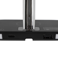 Беспроводная зарядная станция 3 в 1 LCC-83, 15 Вт, MagSafe, с подставкой, подсветка, черная Беспроводная зарядная станция 3 в 1 LCC-83, 15 Вт, MagSafe, с подставкой, подсветка, черная