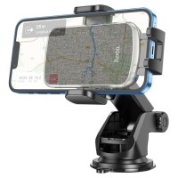 Автомобильный держатель Hoco CA95, для 4.5-6,7 дюймов, зажим 55-95 мм, присоска, чёрный Автомобильный держатель Hoco CA95, для 4.5-6,7 дюймов, зажим 55-95 мм, присоска, чёрный