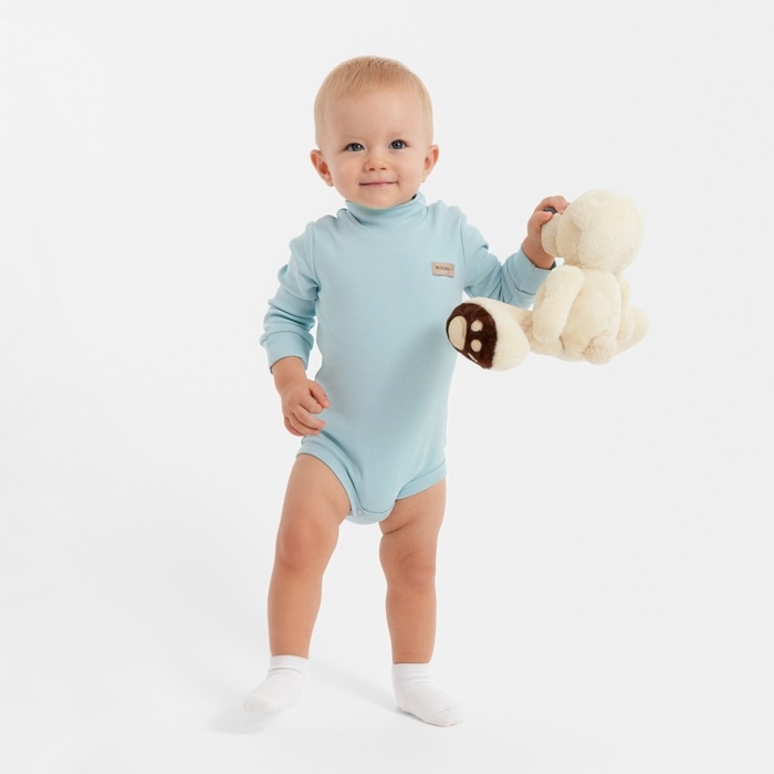 Боди-водолазка детская MINAKU, цвет ментол, рост 80-86 см Боди-водолазка детская MINAKU, цвет ментол, рост 80-86 см