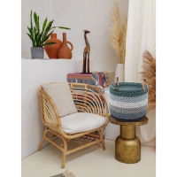 Трикотажная пряжа вторичная 90% хлопок,10% п/э, 100м/450&plusmn;50 гр (кофе с молоком) МИКС