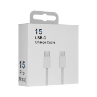 Кабель Type-C - Type-C, 3 А, 60 W, 1 м, передача данных, оплётка ткань, белый Кабель Type-C - Type-C, 3 А, 60 W, 1 м, передача данных, оплётка ткань, белый