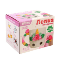 Кружка для декора полимерной глиной «Волшебный единорог», 300 мл. Кружка для декора полимерной глиной «Волшебный единорог», 300 мл.