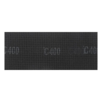 Сетка абразивная ТУНДРА, водостойкая, корунд, 115 х 280 мм, Р400, 10 шт.