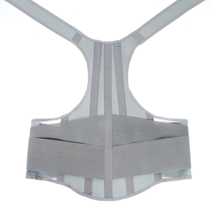 Корсет орт.корректирующий, усиленный серый (корректор осанки 4 ребра), размер: XL-52см Корсет орт.корректирующий, усиленный серый (корректор осанки 4 ребра), размер: XL-52см