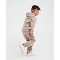 Костюм детский с начёсом (толстовка, брюки) KAFTAN "Basic line" р.34 (122-128), бежевый Костюм детский с начёсом (толстовка, брюки) KAFTAN "Basic line" р.34 (122-128), бежевый