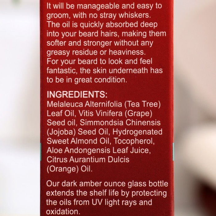 Масло для бороды и усов с апельсином, 30 мл