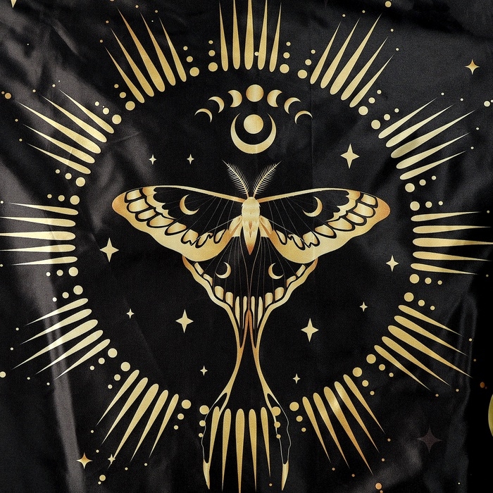 Карнавальный набор &laquo;Лунная ведьма&raquo;: плащ 120 см, шляпа, перчатки, палочка