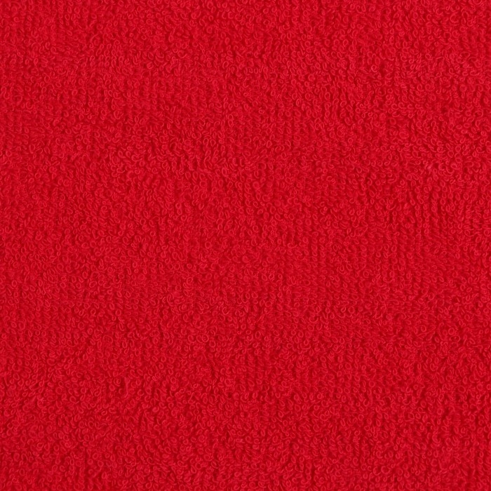 Салфетка махровая 30х30см (фас 5шт) красный,360 г/м, хл100%