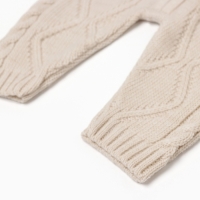 Комбинезон вязаный детский MINAKU, цвет бежевый, рост 68-74 см