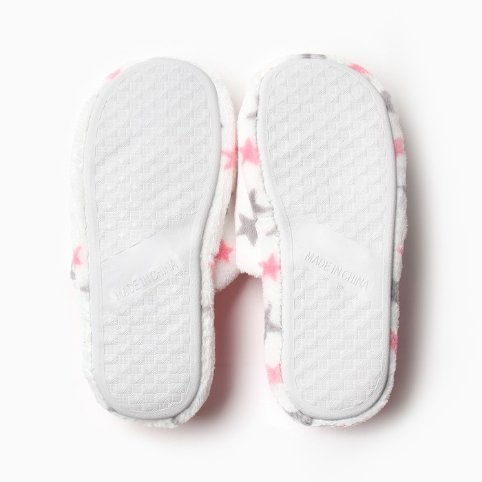 Тапочки женские размер 40-41, цвет белый Тапочки женские размер 40-41, цвет белый