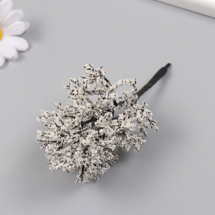 Искусственное растение для творчества пластик "Снежное дерево" 12 см