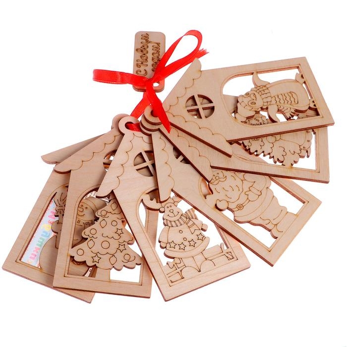 Деревянные раскраски &laquo;Избушки&raquo;