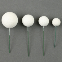 Набор топперов &laquo;Бусины&raquo;, набор 20 шт., цвет белый