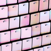 Панель с пайетками для фотозоны 30*30см розовая Панель с пайетками для фотозоны 30*30см розовая