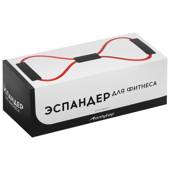 Эспандер ONLYTOP &laquo;Восьмёрка&raquo;, цвет чёрный