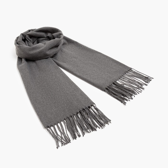 Палантин женский MINAKU однотонный цв. серый, размер 68*180 см Палантин женский MINAKU однотонный цв. серый, размер 68*180 см