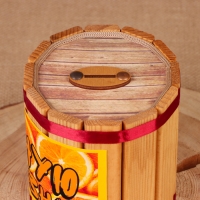 Бочка-копилка "На сочную жизнь", 14х12х12 см Бочка-копилка "На сочную жизнь", 14х12х12 см