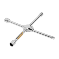 Ключ баллонный крестообразный усиленный ТУНДРА, 16 х 350 мм, сатин, 17х19х21 мм, квадрат 1/2" Ключ баллонный крестообразный усиленный ТУНДРА, 16 х 350 мм, сатин, 17х19х21 мм, квадрат 1/2"