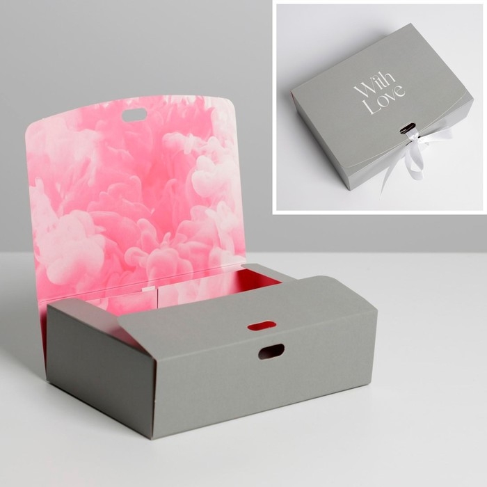 Коробка подарочная складная двухсторонняя, упаковка, &laquo;Текстура&raquo;, 16,5 х 12,5 х 5 см